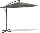 Bol.com MaxxGarden Deluxe - Duurzame zweefparasol - Ø300 cm - Kantelbaar - Inclusief extra parasolhoes- 3 meter doorsnede - Antr... aanbieding