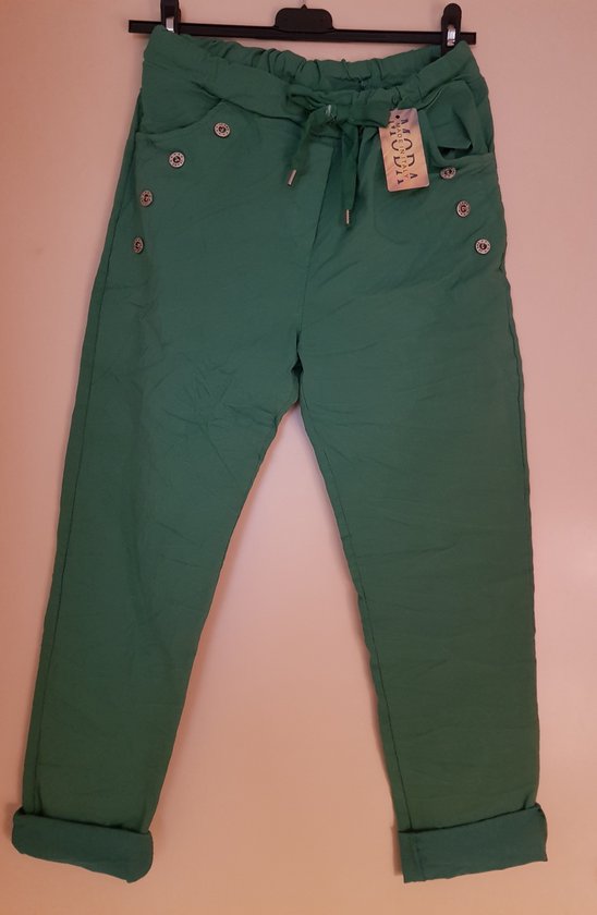 Pantalon femme avec boutons décoratifs gucci vert Taille unique