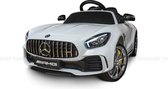 Kars Toys - Mercedes Benz AMG GTR - Elektrische Kinderauto - Wit - Met Afstandsbediening