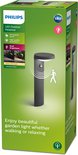Philips LED Outdoor Pedestal lamp, antraciet, met sensor. All weather proof, hoge kwaliteit aluminium, dual brightness.
