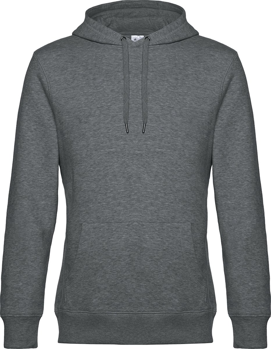 KING Hoodie B&C Collectie Heather Mid Grijs