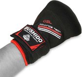 DBX Bushido - Gel - Tech Inner Hand Wraps - Binnenhandschoenen - Zwart en Rood - maat S/M