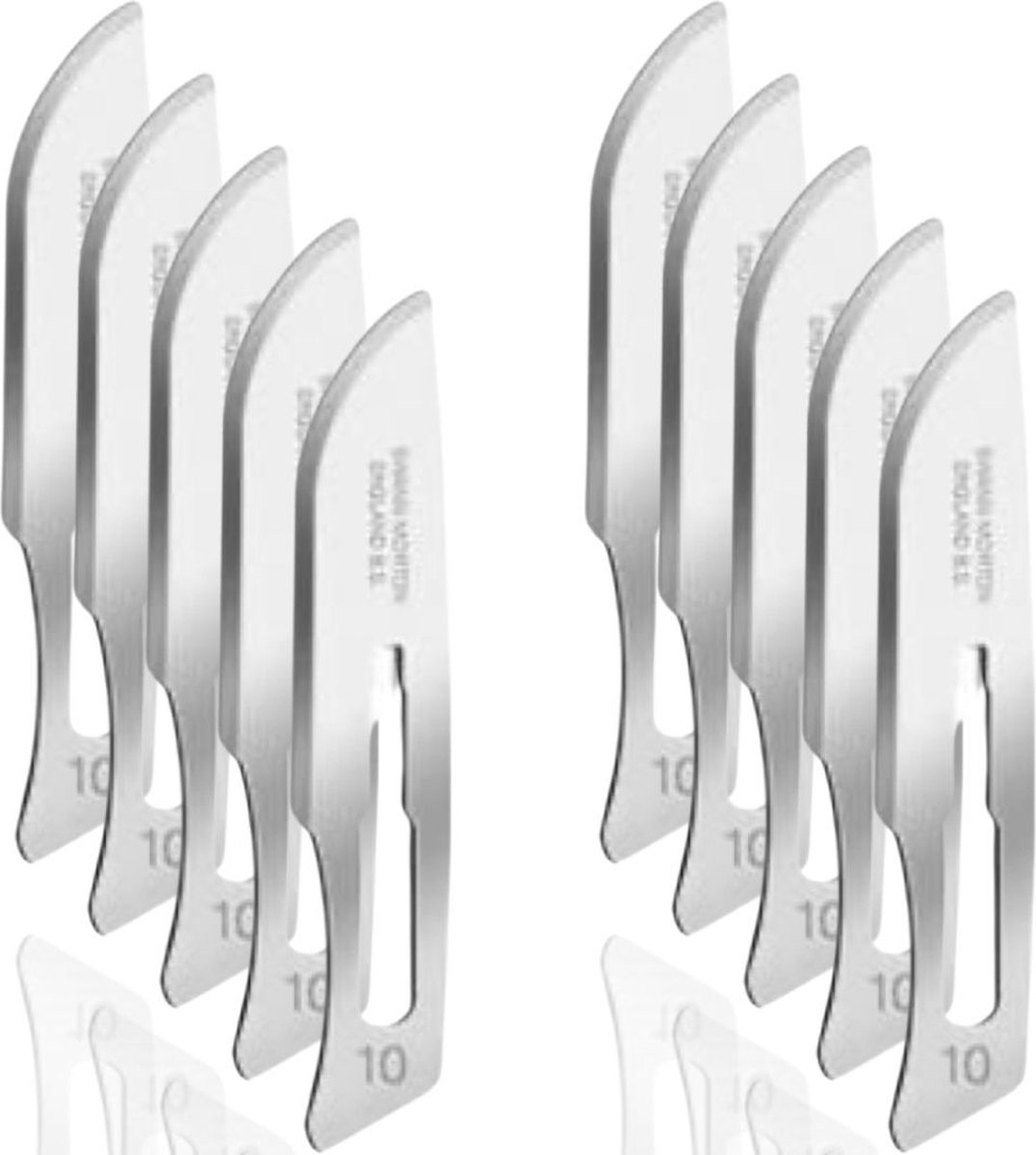 Swann Morton - Blue - Scalpel Mesjes - Niet Steriel - Scalpel / Bistouri Mesjes - Maat 10 - 10 Stuks