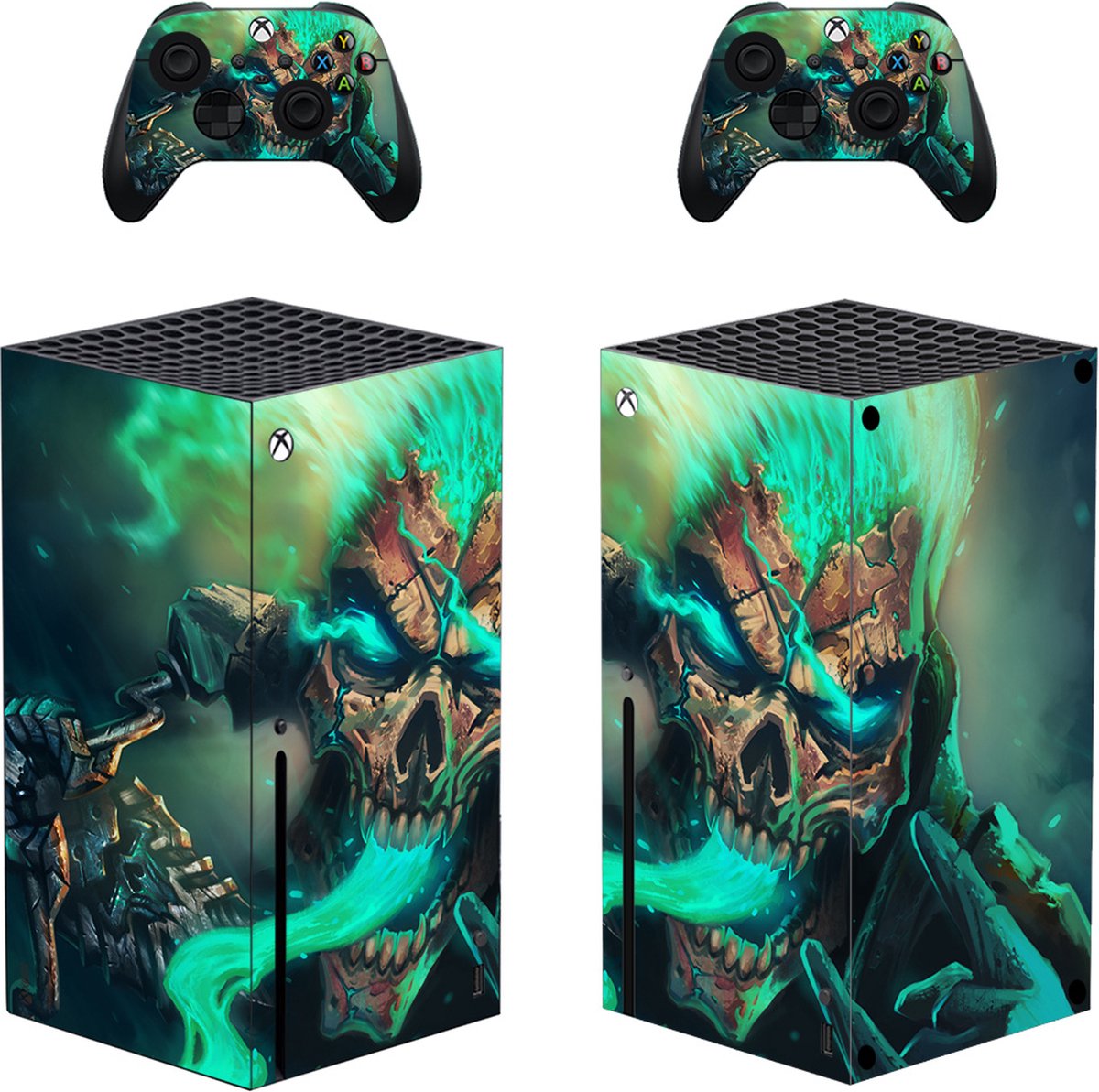 Xbox Series X - Console Skin - Mad McRibs - 1 console en 2 controller stickers