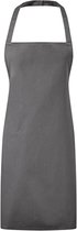 Schort/Tuniek/Werkblouse Unisex One Size Premier Dark Grey 80% Polyester, 20% Katoen