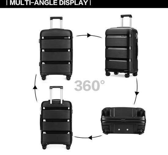 Trolley Suitcase Set, Handbagage / Lightweight 4 rolls carry-on trolley  suitcase board... | bol