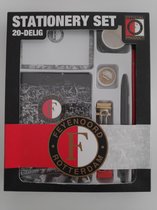Feyenoord Stationery Set - Schrijfwaren set - 20-DELIG - Washi Tapes - Notitieboekje - Potloden - Papierklemmen - Pen - Gum - Sticky Notes