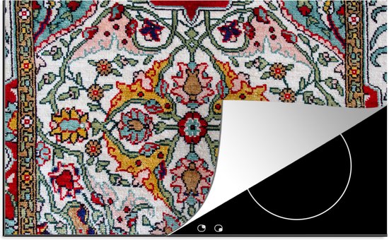 KitchenYeah® Inductie beschermer 77x51 cm - Perzisch Tapijt - Vloerkleed - Kleuren - Kookplaataccessoires - Afdekplaat voor kookplaat - Inductiebeschermer - Inductiemat - Inductieplaat mat