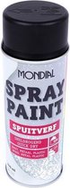 Mondial Spray Paint Spray Paint - Séchage Rapide - Bois Métal Plastique - Zwart Profond - RAL 9005 - Mat