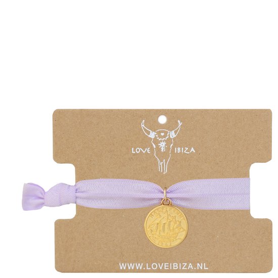 Bracelet Ibiza pièce lilas