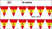 Vlaggenlijn Spanje 10 meter - Landen EK WK Spain festival thema feest fun
