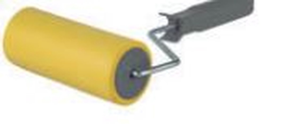 Behang drukroller 15 cm geel - behang gereedschap
