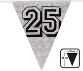 Boland - Holografische vlaggenlijn '25' zilver Zilver - Regenboog - Regenboog