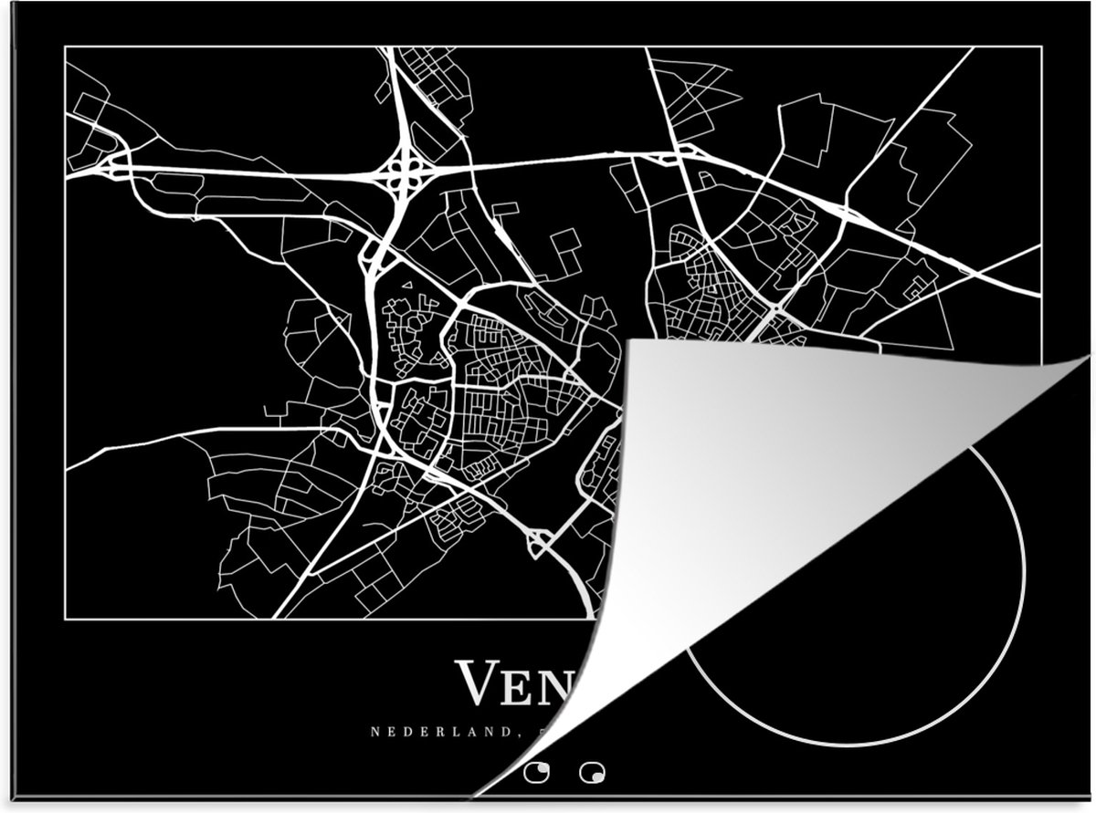 Inductie beschermer - Inductie Mat - Kookplaat beschermer - Venlo - Stadskaart - Kaart - Plattegrond - Inductie beschermer - Inductie Mat - Kookplaat Beschermer - 58.3x51.3 cm - Afdekplaat inductie - Inductiebeschermer
