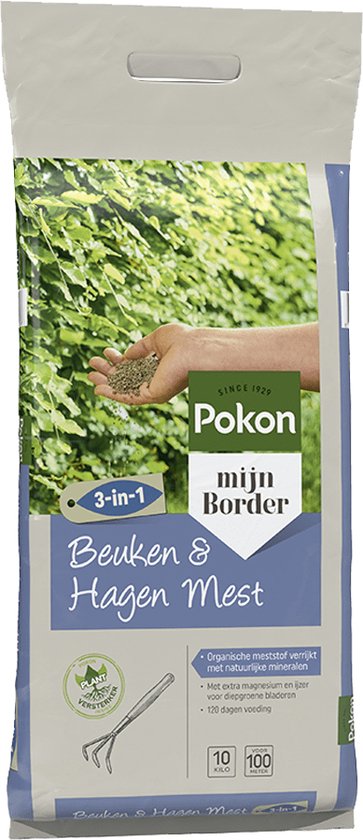 Pokon Beuken & Hagen Mest - 10kg - Meststof - 3-in-1 werking