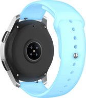 Strap-it Smartwatch bandje 20mm - lichtgevend / glow in the dark bandje geschikt voor Huawei Watch GT 2 42mm / GT 3 42mm / GT 3 Pro 43mm - Amazfit Bip / GTS / GTS 2 / GTS 3 / GTS 4 / GTR 42mm - blauw