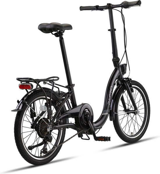 PACTO SIX FOLDING BIKE BLACK 6v VOUWFIETS PLOOIFIETS LAGE INSTAP FIETS ALUMINIUM van PACTO — afbeelding 2