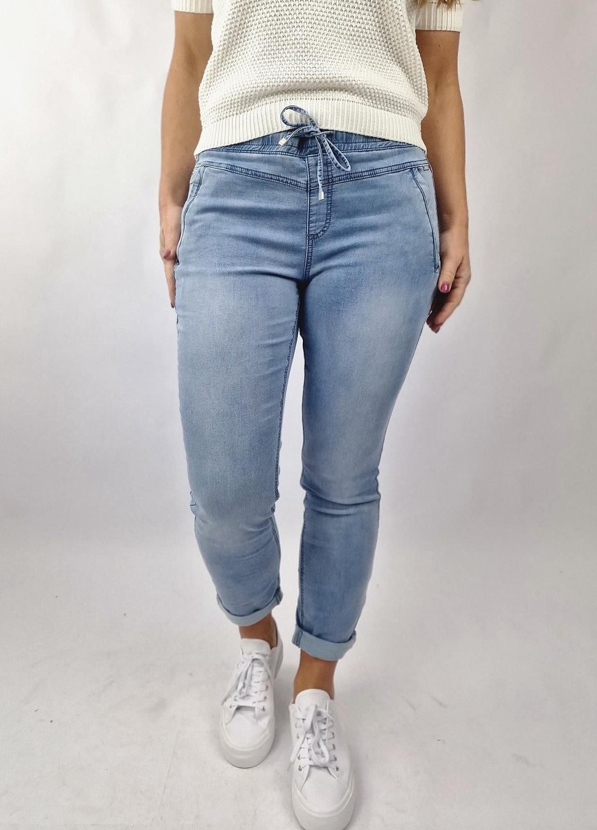 Red Button Ladies Tessy Cropped Joggers SRB3936 - Light Sky Blue main image 1