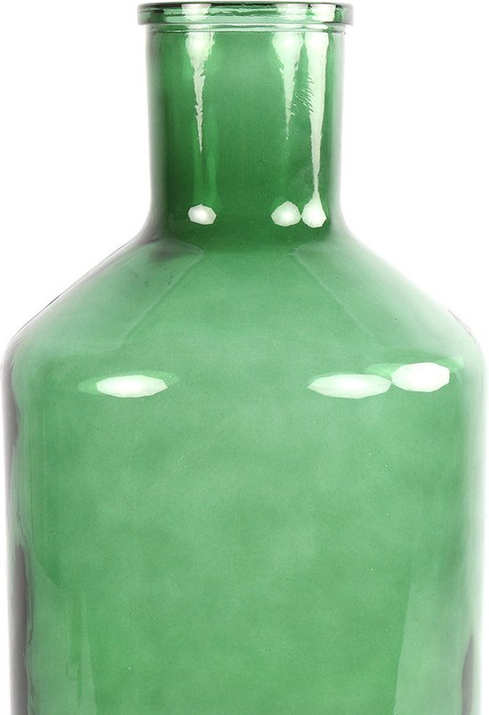 Vase à fleurs Countryfield vert menthe verre transparent flacon