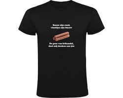 Frikandel geur Heren T-shirt | snack | frietbar | viooltjes | bloemen | ruiken