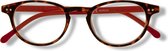 Noci Eyewear RCR003 Boston leesbril +4.50 - Demi montuur, rode poten