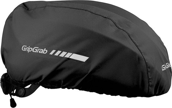 GripGrab - Waterproof Helm Cover Fietsen Helmovertrek Fietshelm Regenbescherming - Zwart - Unisex - Maat One Size