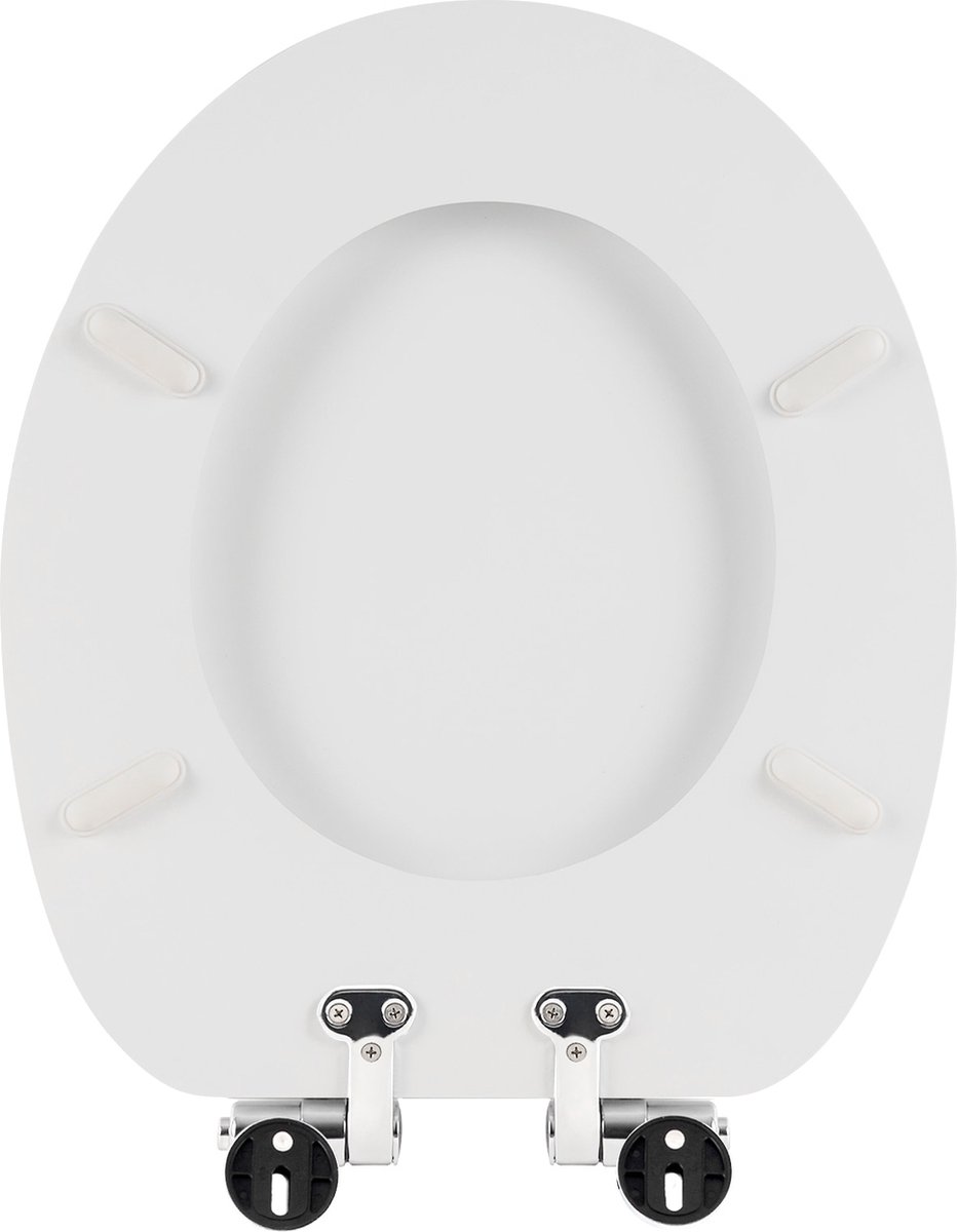 Wiesbaden Vesta toiletzitting softclose en quick release mat zwart