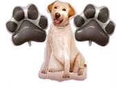 Honden ballonnen set labrador 3-delig - hond - dog - ballon - honden poot - labrador - decoratie - huisdier