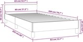 vidaXL - Bedframe - met - hoofdeinde - fluweel - roze - 80x200 - cm
