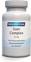 Nova Vitae - IJzer Supplement - IJzer Complex - 27 mg - 90 - tabletten - bij vermoeidheid - voor meer energie - Vegan