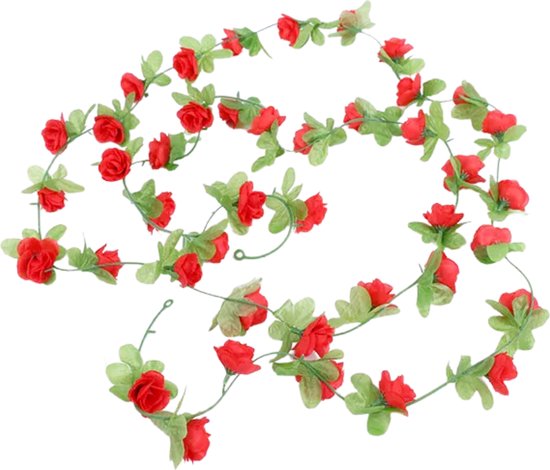 Weldomcor 5 stuks paarse kunstbloemenslinger, 2,45 m, bloemenkrans, rozen, wijnstokken, zijden bloemen, voor buiten, hangende kunstbloemen, decoratie voor bruiloftsboog, slaapkamer, muur, achtergrond