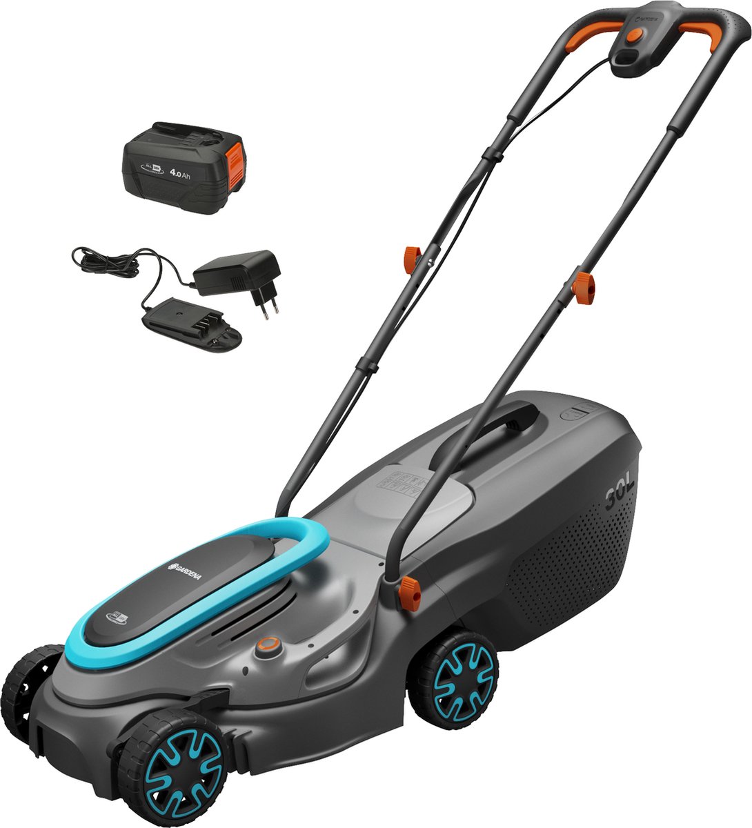 Bol.com GARDENA PowerMax 32/18V P4A Read Grasmaaier Accu Incl. oplader 18 V Snijbreedte max. 320 mm aanbieding