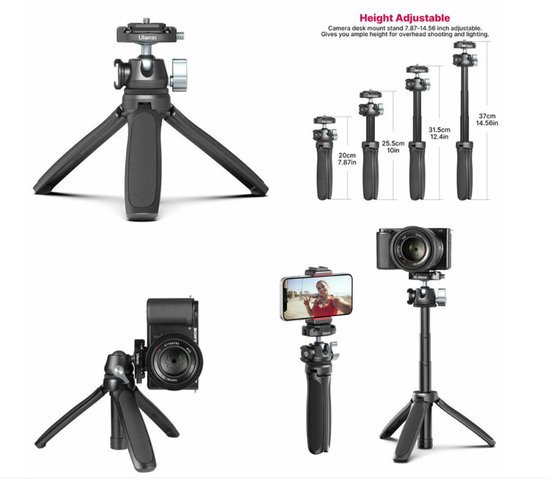 ULANZI SK26 Magnetische selfiestick statief, 15N sterke magneet