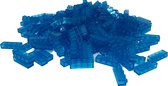 100 Bouwstenen 1x4 | Bleu transparent | Compatible avec Lego Classic | Choisissez parmi plusieurs couleurs | PetitesBriques