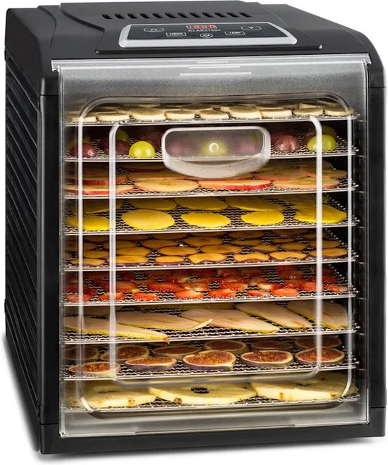 Fruit Jerky Plus 9 droogautomaat 9 opslagvakken blik 600700W zwart bol