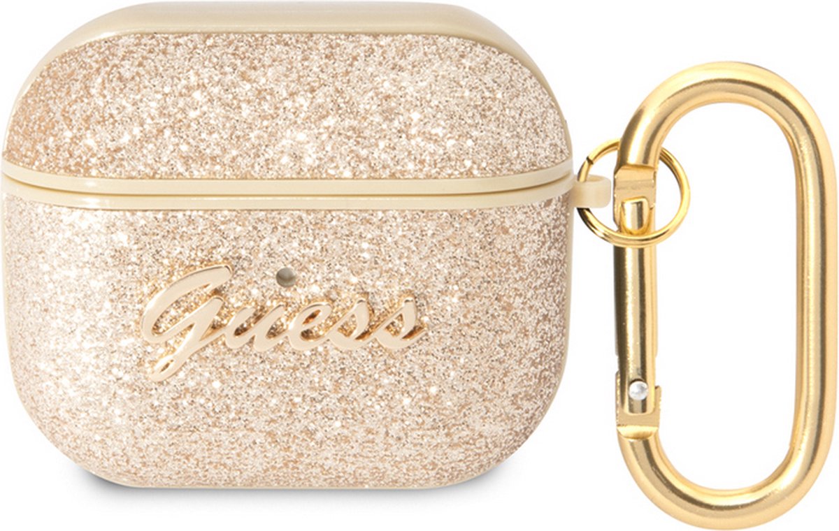 Guess Gitter Flakes Case - Apple Airpods 3 - Goud