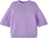 Name it Meisjes Paarse Knit Trui Halflange Mouw Balao Sand Verbena - 146/152