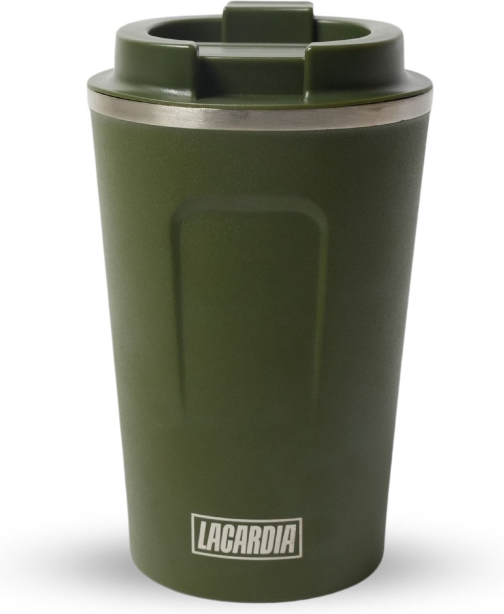 LaCardia Koffiebeker To Go Premium Groen – Thermosbeker – Theebeker – 380ML – Herbruikbaar