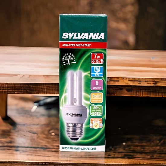 Ampoule Sylvania Mini Lynx B22 8W – Éco-énergétique – Salle De Bain