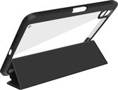 Nillkin Bevel Tri-Fold Book Case - Sleep/Wake - Standaard - Uitsparing voor Apple Pencil - Hoes Apple iPad Mini 6 (2021) Zwart