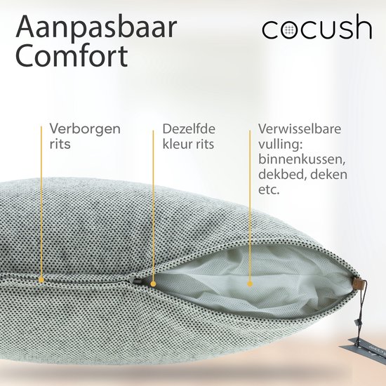 CelinaTex Xanio, sierkussen met binnenkussen, 40 x 80 cm, grijs, coral- fleece, sofakussen, microvezel, knuffelkussen