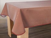 Nappe anti-tache Paon rouge 200 x 150 cm - Accessoire de table décoratif - Décoration Salon - Bonne et Plus®