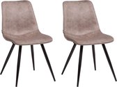 Stoel Spot- kleur Pebble (set van 2 stoelen)