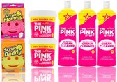 Stardrops The Pink Stuff Super Scrubber Set - Scrub Daddy, Scrub Mommy, Cream Cleaner & 850g Wonderpasta