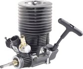 Force Engine nitromotor 36 Black Series vermogen 3.76 pk / 2.77 kW cilinderinhoud uitlaatpoort Achterkant