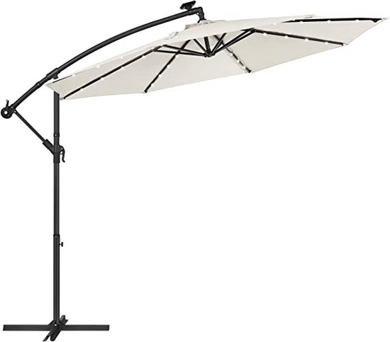 Orlinor Parasol met metalen paal 390 cm zandwit