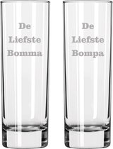 Longdrinkglas gegraveerd - 22cl - De Liefste Bomma-De Liefste Bompa