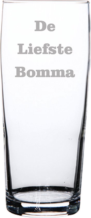 Bierfluitje gegraveerd - 19cl - De Liefste Bomma