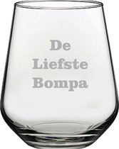 Drinkglas gegraveerd - 42,5cl - De Liefste Bompa