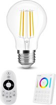 Milight Dual White 3 smart filament lampen met afstandsbediening - 7W - E27 fitting - A60 model - Smart lamp